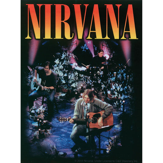 NIRVANA ACOUSTIC - Orignal Artwork Vinyl - Decal STICKER - 3.75" x 5"