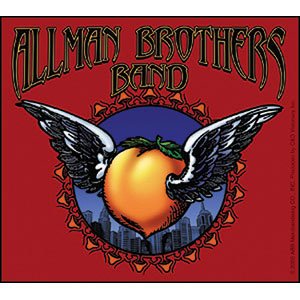 The Allman Brothers - Winged Peach - Die Cut Vinyl Sticker Decal