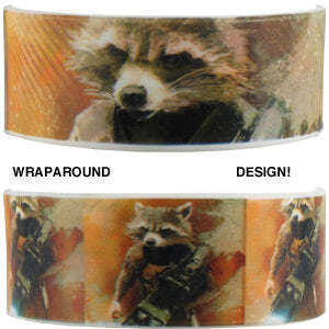 Licenses Products Guardians of The Galaxy Movie Multi Rocket Rubber Wristband