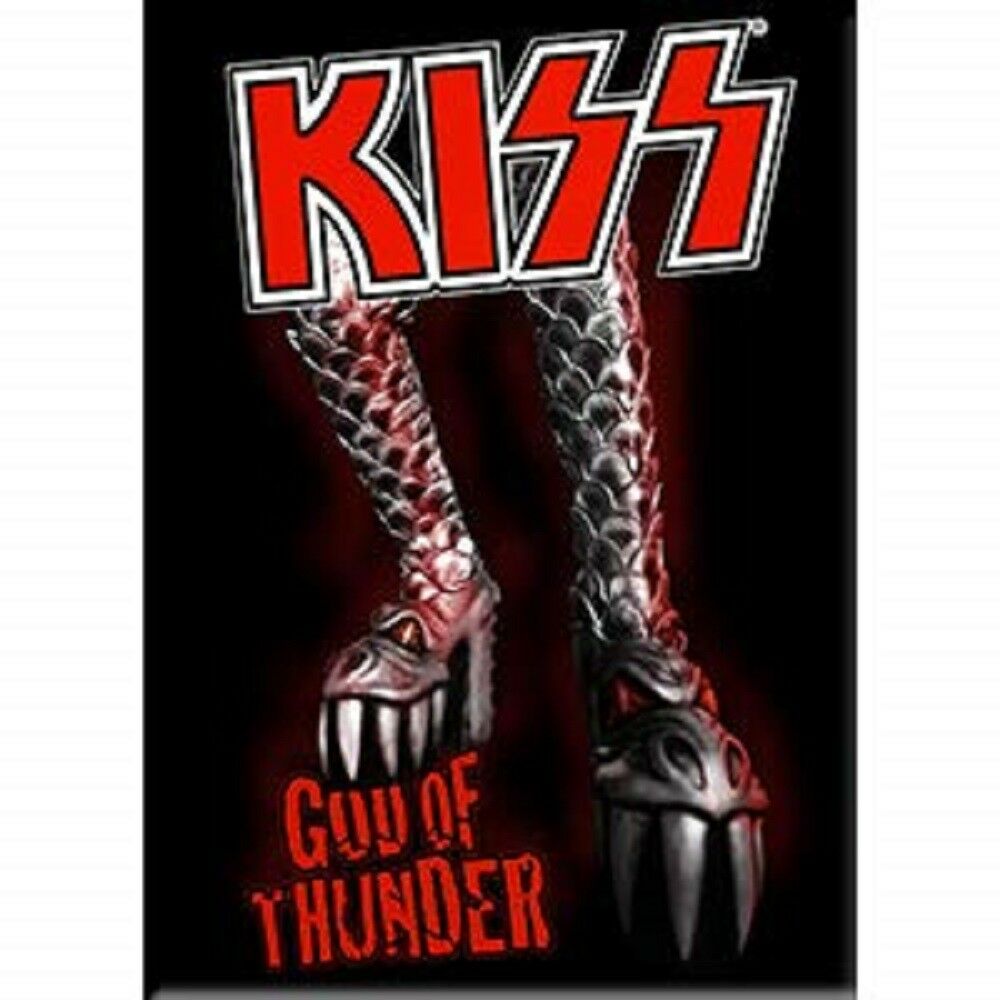 KISS, God Of Thunder - Refrigerator MAGNET, Licensed Original Artwork, 2.5" X 3.5"