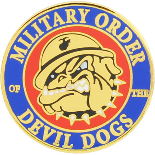 U.S. MARINES, MILITARY ORDER DEVIL DOGS - Original Artwork, Expertly Designed PIN - 1"