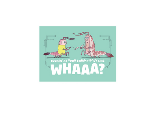 RICK & MORTY MAGNET - Officially Licensed LOOKIN AT YOUR SHRIMP BODY LIKE WHAAA? Refrigerator Fridge Magnet, 2.5" x 3.5"