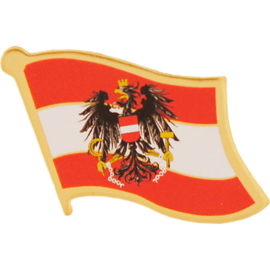 INTERNATIONAL, AUSTRIA Flag - Original Artwork, Expertly Designed PIN - 1"