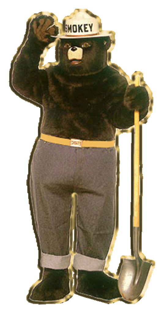 FIRE & EMS, SMOKEY THE BEAR - Original Artwork, Expertly Designed PIN - 1"