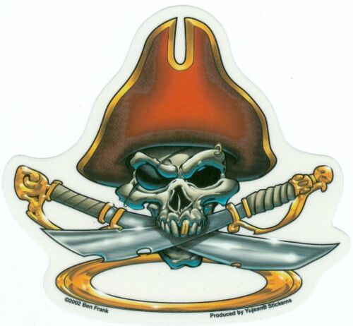 Ben Frank - Skull Pirate - Sticker / Decal