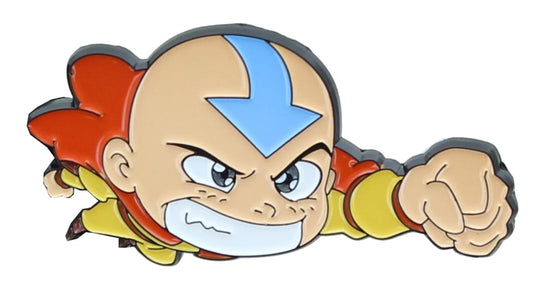 AVATAR AANG PIN, Officially Licensed Nickelodeon's Animated Television Series Avatar Aang Little Charecter Enamel Pin