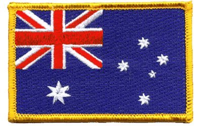 Australia iron-on embroidered patch