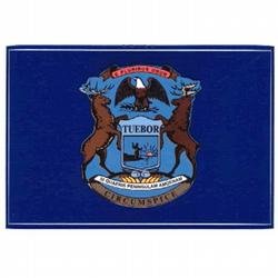 Michigan Flag Decal (3-1/2 in. x 5 in.)