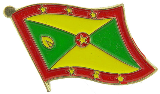 INTERNATIONAL, GRENADA Flag - Original Artwork, Expertly Designed PIN - 1"