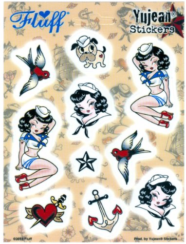 Fluff - Suzy Sailor - Multi-Pak Sticker Sheet of 10 Decals