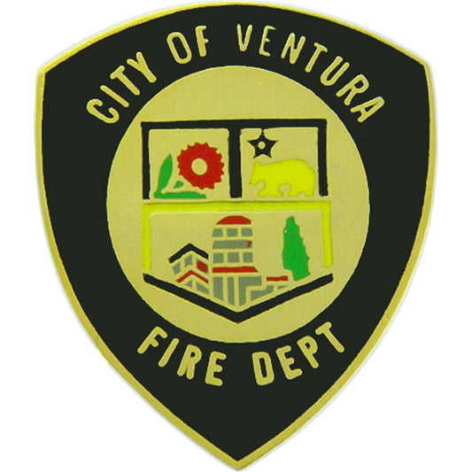 FIRE & EMS, City Of VENTURA Fire Department - Original Artwork, Expertly Designed PIN - 1"