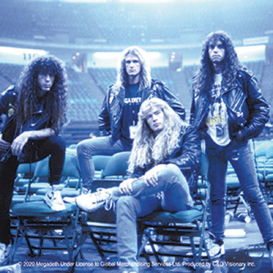 MEGADETH BAND PHOTO STICKER - Megadeth Orignal Artwork Premium Decal STICKER - 4" x 4"