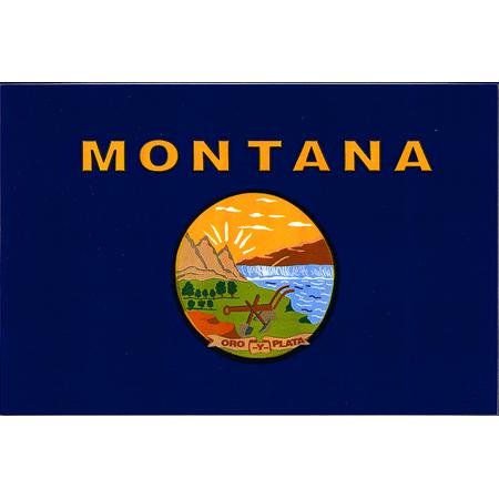 Montana flag decal for auto, truck or boat