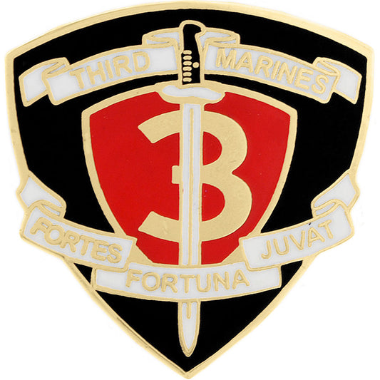 U.S. MARINES, Marines 3rd Regiment - Original Artwork, Expertly Designed PIN - 1"