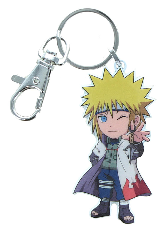 NARUTO CHIBI MINATO KEYCHAIN, Officially Licensed Original Anime Figure "Naruto" The Young Ninja Chibi Minato Keychain