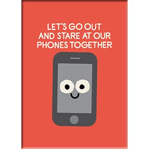 EMOJIONALLY AVAILABLE - David Olenick Original Artwork Fridge MAGNET, 2.5" x 3.5"