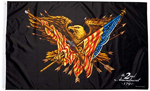 Biker Flag - 1791 2nd AMENDMENT Eagle - 3" x 5"
