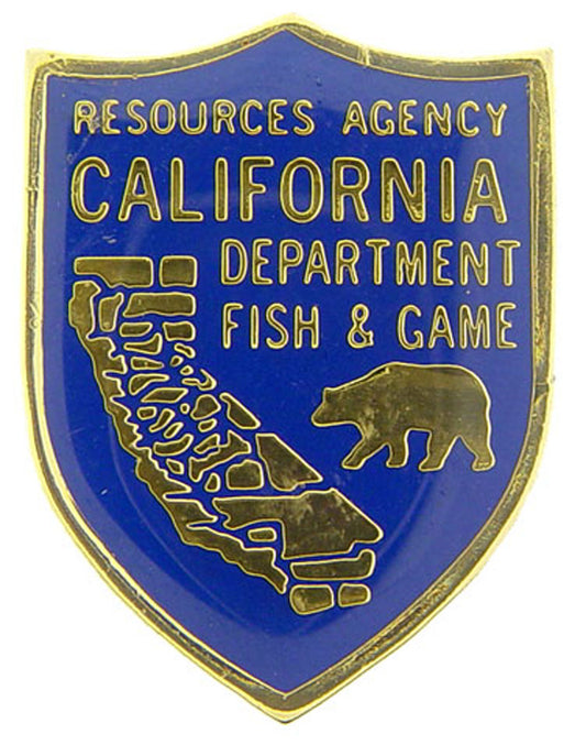 FIRE & EMS, CALIFORNIA Resources Agency Department Of FISH & GAME - Expertly Designed PIN - 1"