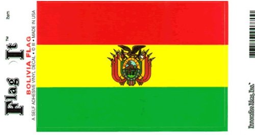 Bolivia flag decal for auto, truck or boat