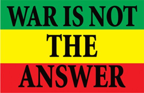 Licenses Products War is Not The Answer Sticker