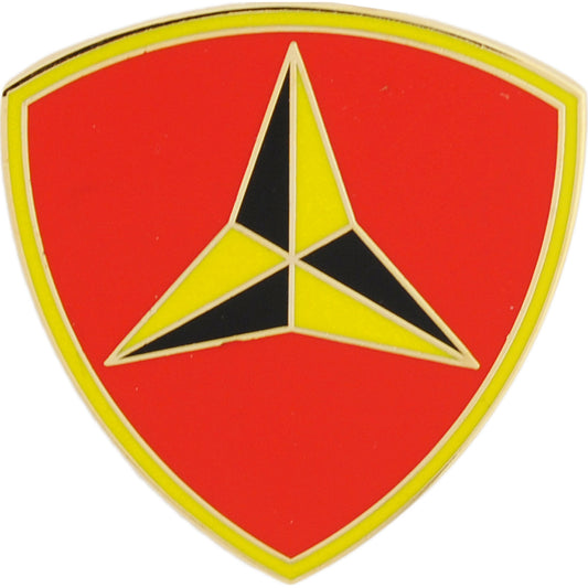 U.S. MARINES, USMC 3rd Division - Original Artwork, Expertly Designed PIN - 1.5"