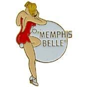 NOSE, MEMPHIS BELLE, RD - Original Artwork, Expertly Designed , PIN - 1"