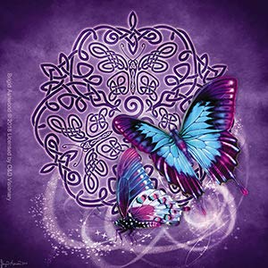 BRIGID ASHWOOD, Celtic Butterfly STICKER - Licensed Original Artwork DECAL, 4" x 4"