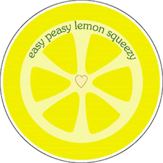 FOOD EASY PEASY LEMON SQUEEZY STICKER - LEMON SQUEEZY Orignal Artwork Decal STICKER