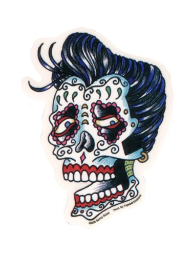 Sunny Buick - Rockabilly Skull - Sticker / Decal