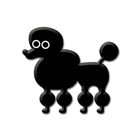 HEIDI BARACK POODLE ENAMEL PIN - Officially Licensed HEIDI BRACK POODLE Novelty Backpack Enamel Lapel PIN