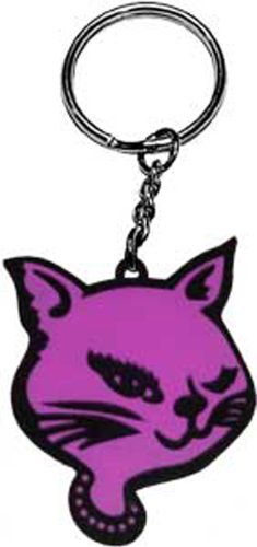 Licenses Products A Pink Kitty Rubber Keychain