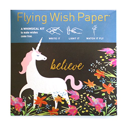 FLYING WISH PAPER® - Write it., Light it, & Watch it Fly - UNICORN - 5" x 5" - Mini Kits