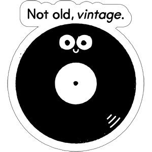 DAVID OLENICK, Feeling Groovy DECAL - Exclusive Original Artwork STICKER, 4.5" x 5"
