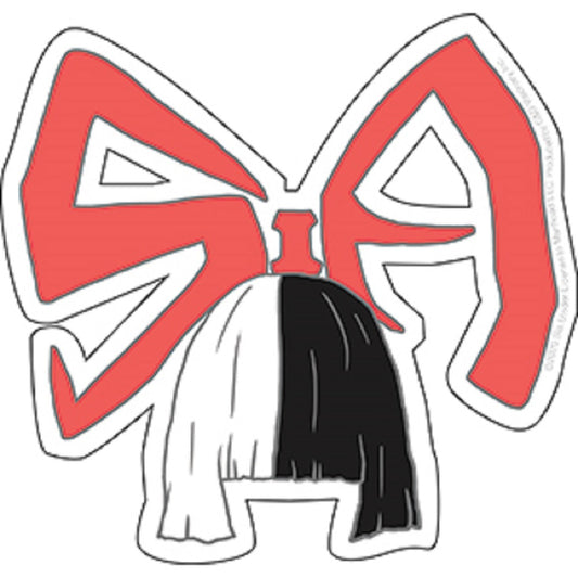 SIA LOGO STICKER - SIA Logo Graphic Orignal Artwork Decal STICKER - 4.7" x 5"