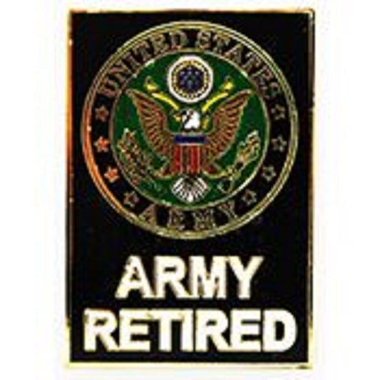 U.S. ARMY, ARMY RETIRED SYMBOL - Original Artwork, Expertly Designed PIN - 1.5"
