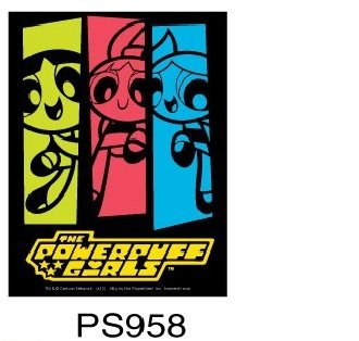Sticker - Powerpuff Girls - 3 Girls Black