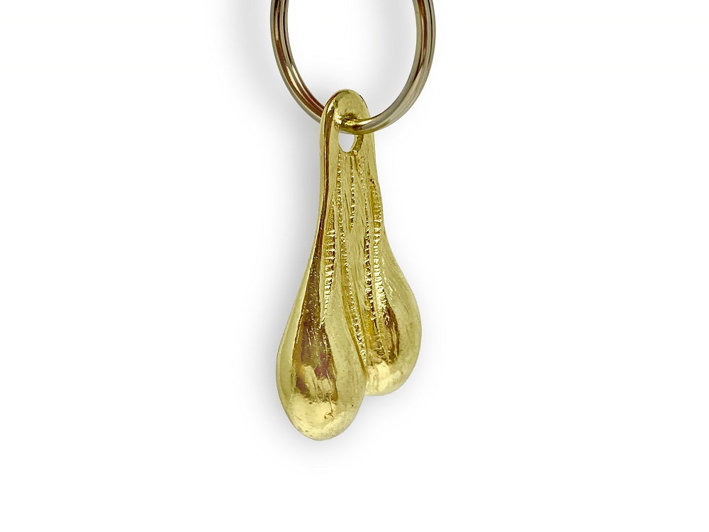 BRASS BALLS Bikers Key Chain with a Witty Sense of Humor, Stainless Steel Metal Key Holder KEYCHAIN