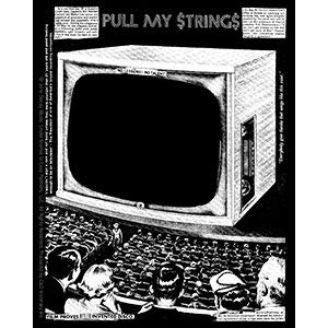 DEAD KENNEDYS, Pull My Strings STICKER - Licensed Original Artwork DECAL, 4" x 5"
