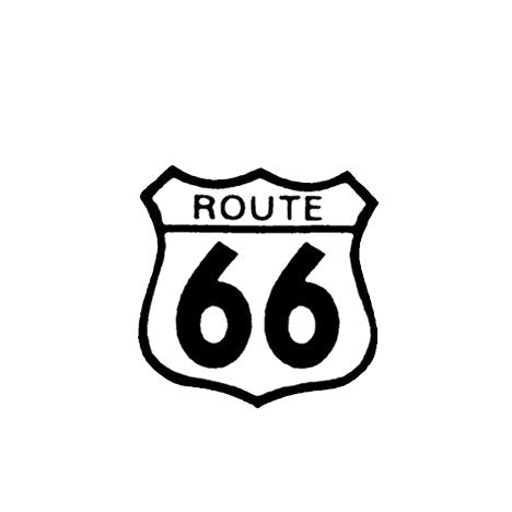 ROUTE 66, Exceptional Quality - Funny Bikers Motorcycle HELMET Sticker DECAL - 3"