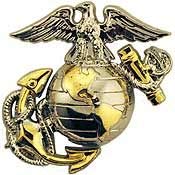 United States Marine EMBLEM B2 LEFT - Original Artwork, Expertly Designed PIN - 1"