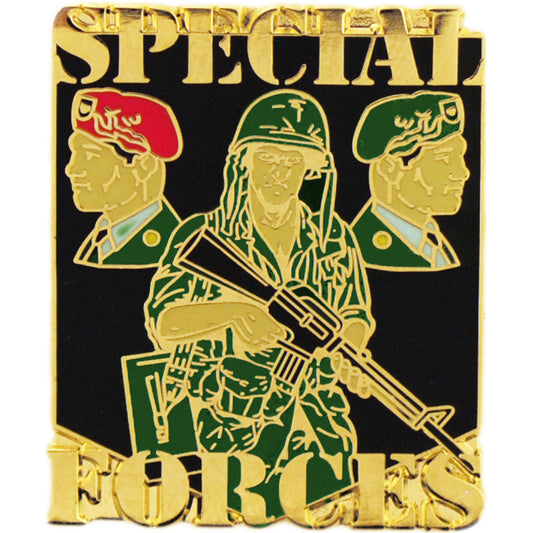 U.S. ARMY, SPECIALIAL FORCES ACTION - Original Artwork, Expertly Designed PIN - 1"