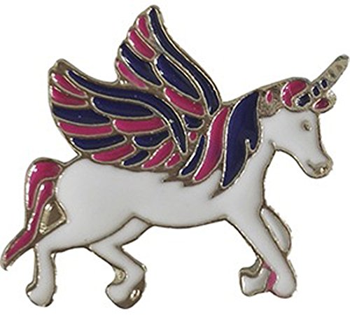 Unicorns Winged, Licensed Artwork Design PIN - 3D Rubber & Embossed Metal Lapel Pins - 1"