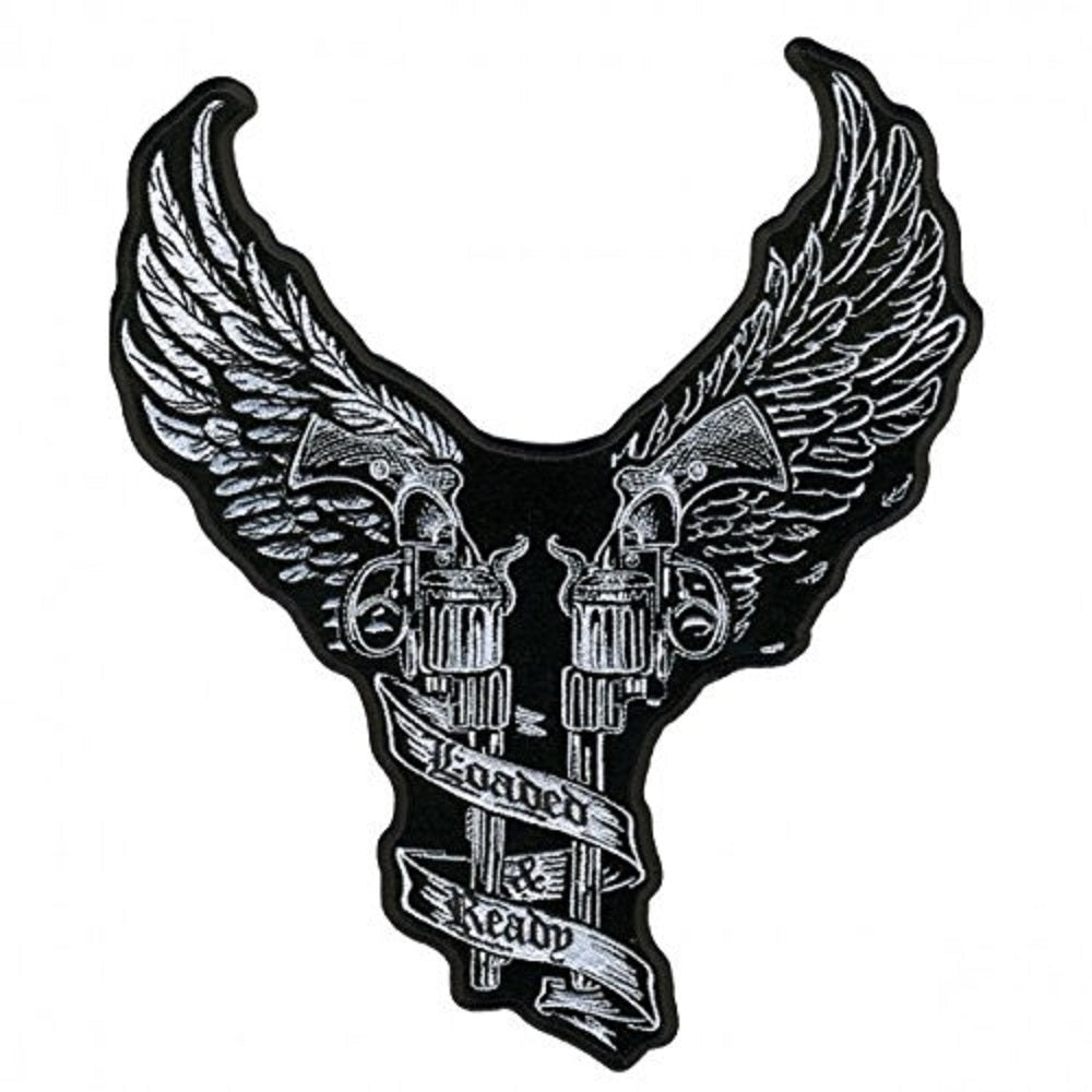 YOUNG GUNS, Exceptional Quality Iron-On / Saw-On, Heat Sealed Backing Rayon PATCH - 9" x 10"