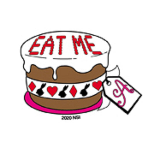 EAT ME In CAKE IN/OUT DOOR MINI STICKER - Eat Me Orignal Artwork Premium In / Out Door Decal STICKER - PACK OF 25