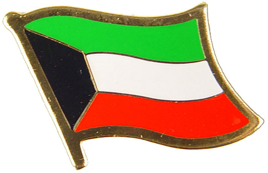 INTERNATIONAL FLAG "KUWAIT" PIN - Officially Licensed Patriotic Kuwait Flag Orignal Artwork, Expertly Designed PIN - 1"