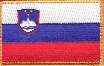 Slovenia iron-on embroidered patch