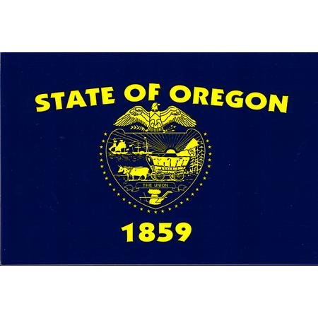 Oregon flag decal for auto, truck or boat
