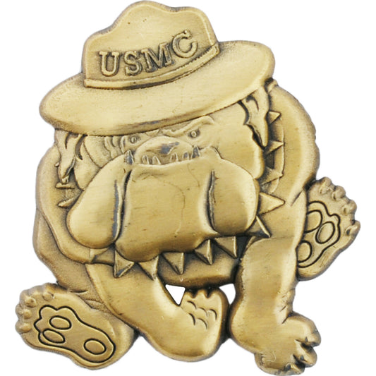 U.S. MARINES, USMC BULLDOG EMBLEM - Original Artwork, Expertly Designed PIN - 1"