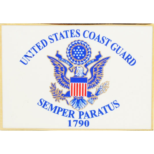 U.S. COAST GUARD, SEMPER PARATUS 1790 FLAG - Original Artwork, Expertly Designed PIN - 1.5"