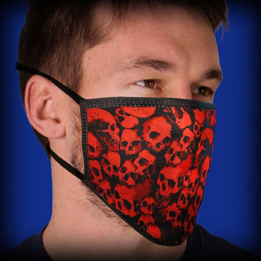 Ancient Skulls Design Face Mask - Cover Nose and Mouth, Cotton Washable Comfortable & Breathable Double layer Face Mask